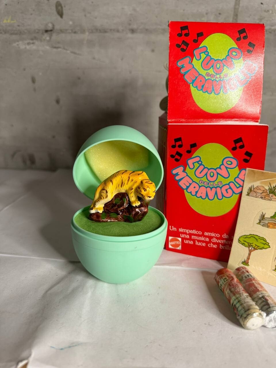 MATTEL UOVO DELLE MERAVIGLIE Tigre new old stock 80's