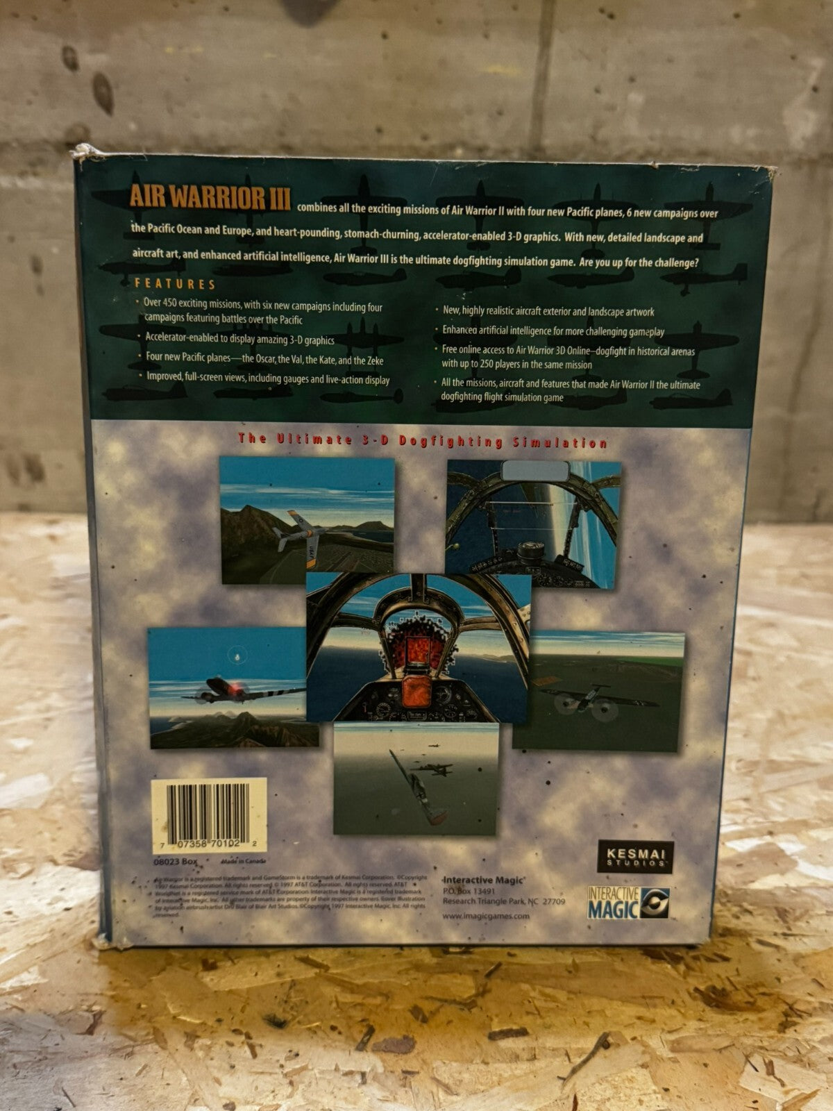 Air Warrior III, 1997, scatola grande