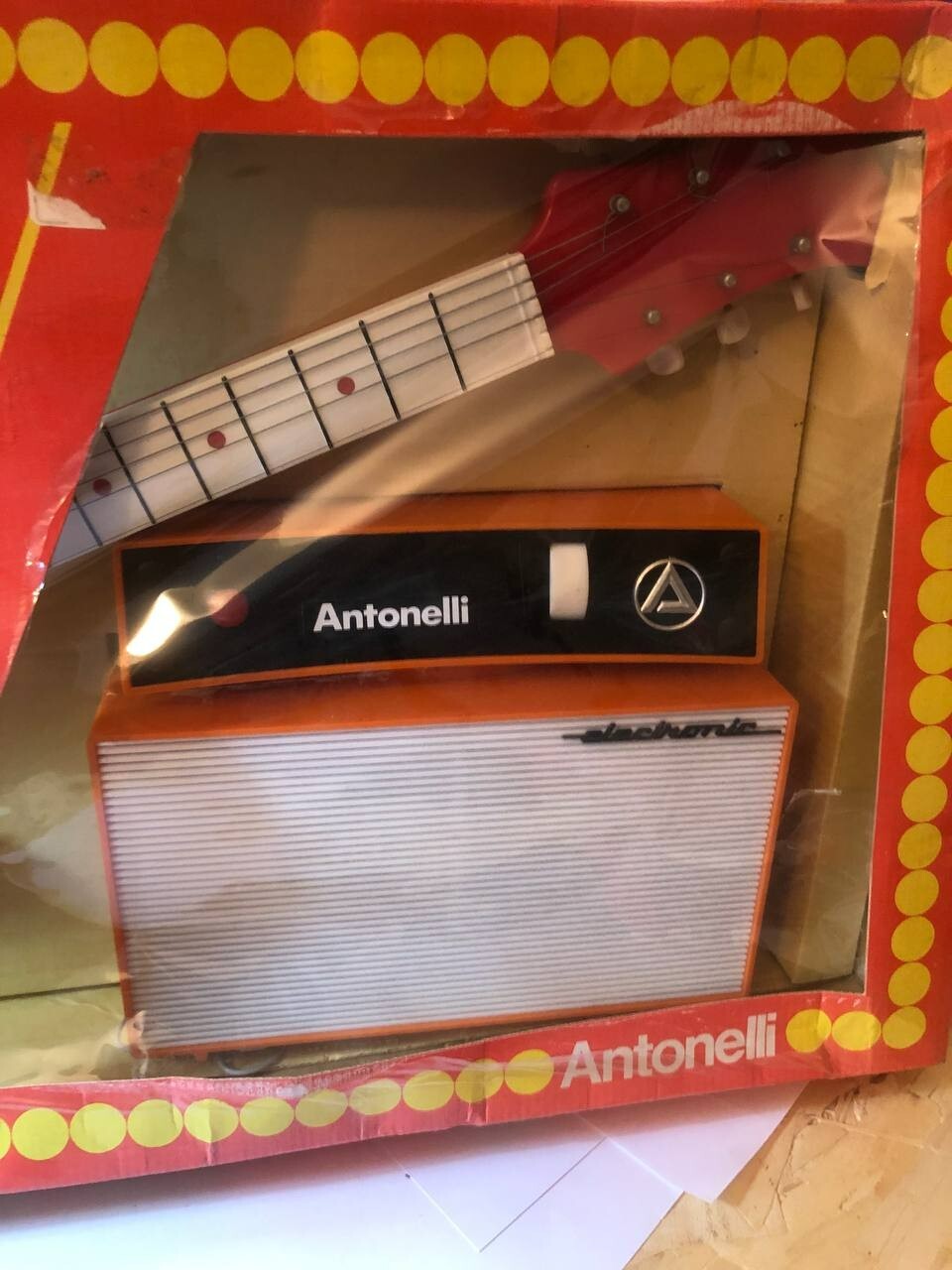 Chitarra Elettrica Anni 70 80 Vintage ANTONELLI con amplificatore