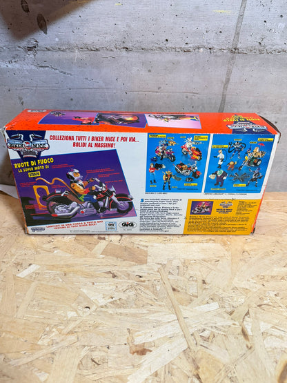 BIKER MICE RUOTE DI FUOCO MOTO STERZO GIG GALOOB THROTTLE'S BLAZIN' CYCLE 1994