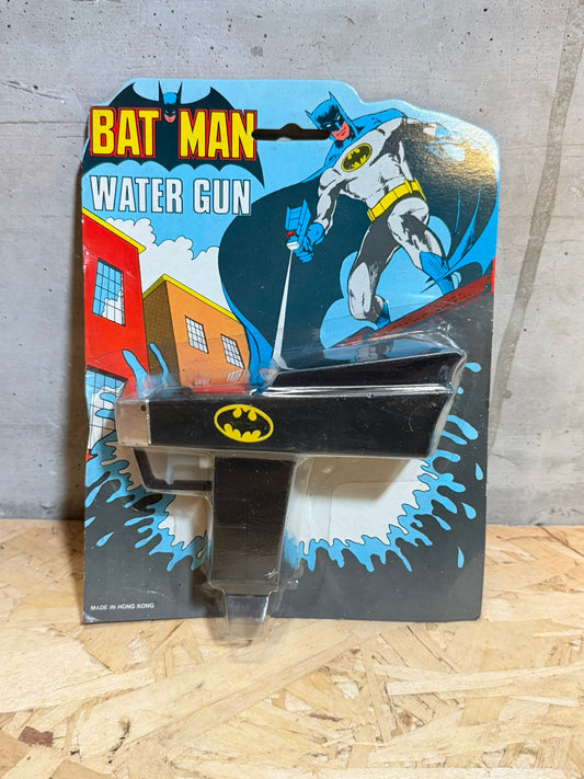 BAT MAN WATER GUN VINTAGE '70 SUPEREROI PISTOLA ACQUA made in HONG KONG
