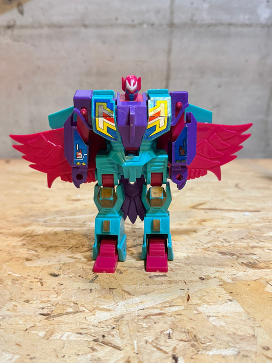 ROBO TRON 1992 Transformers knock off bootleg toy vintage CIAN PURPLE RED colors