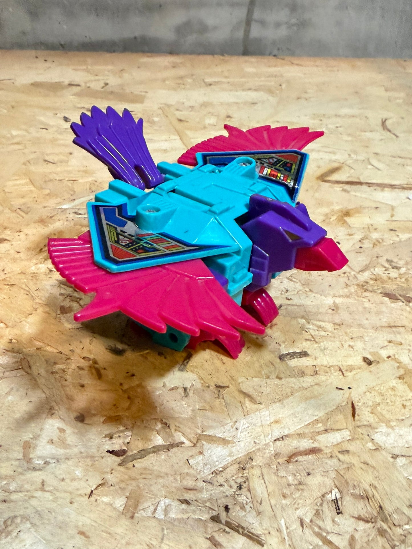 ROBO TRON 1992 Transformers knock off bootleg toy vintage CIAN PURPLE RED colors