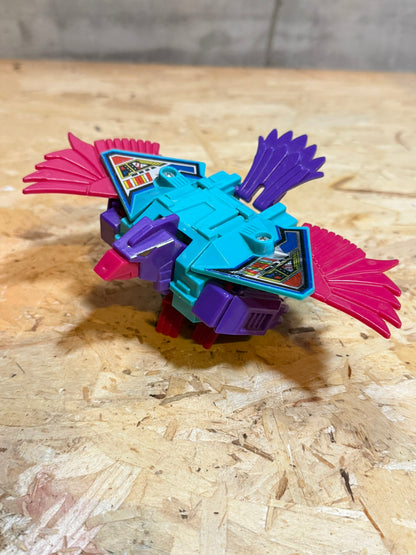 ROBO TRON 1992 Transformers knock off bootleg toy vintage CIAN PURPLE RED colors