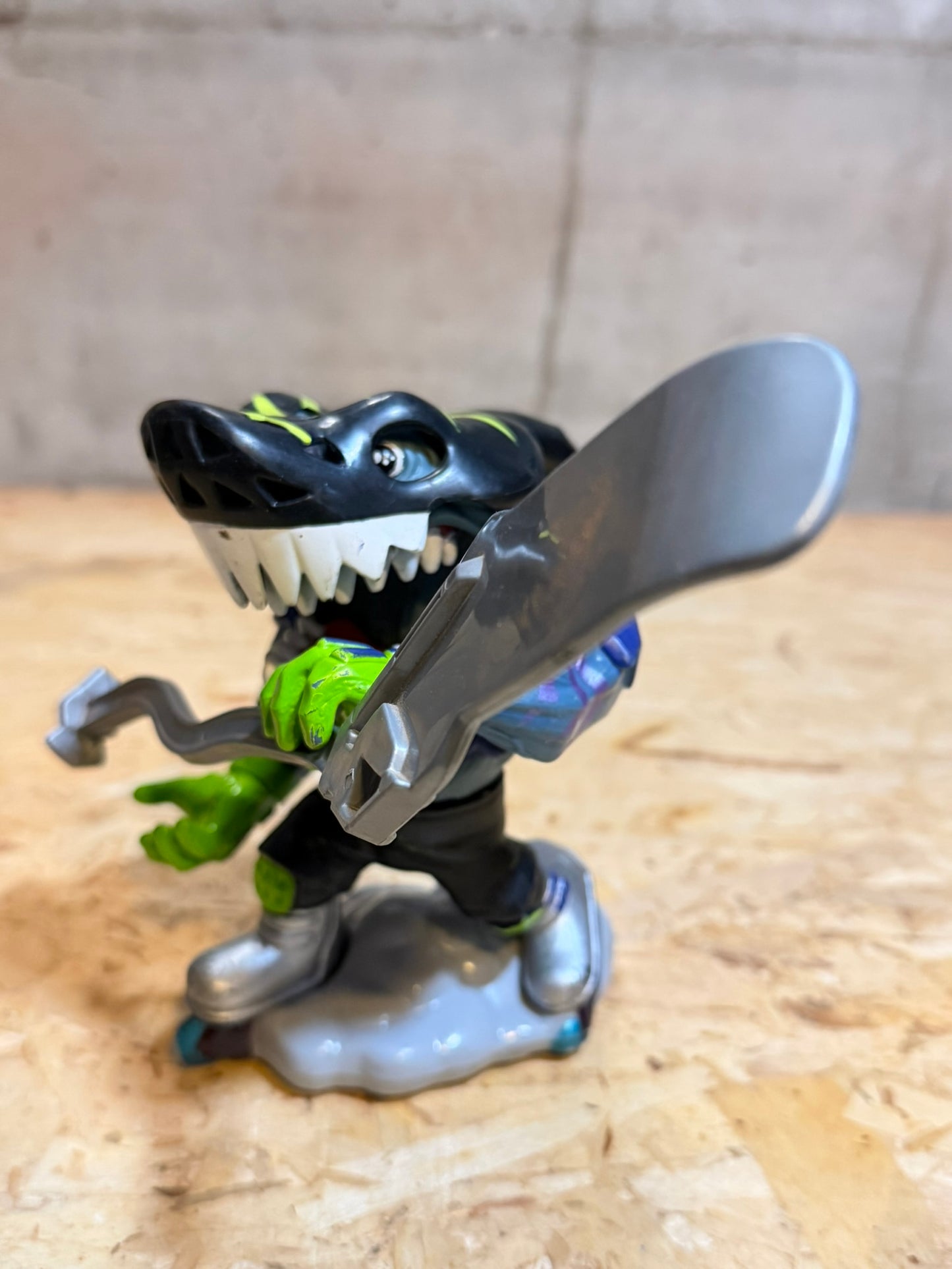 Vintage 1995 Mattel Street Sharks Streex Blade con maschera e bastone da hockey