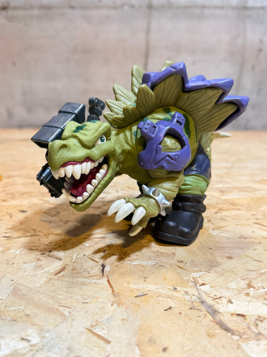 Modellino Mattel Street Sharks Extreme Dinosaurs Stegz 1996 senza disco