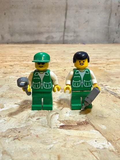 MINIFIGURE CITTA' lego meccanico con atrezzi