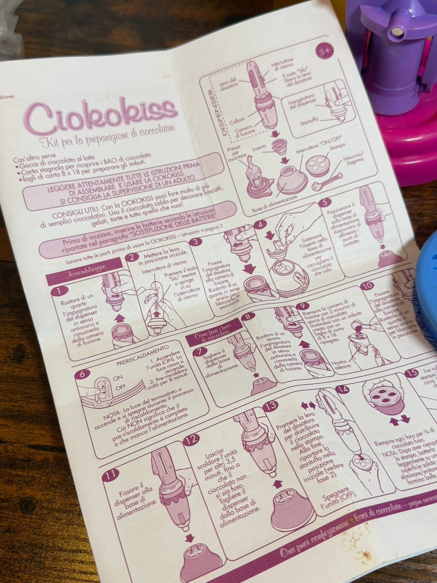 Disney Principesse CiokoKiss Crea Cioccolatini Fabbrica