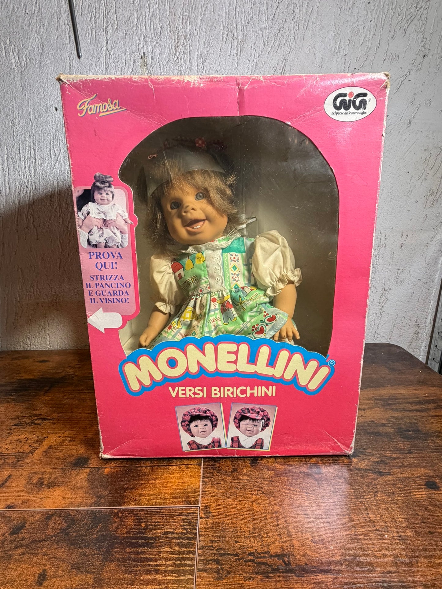 RARISSIMA BAMBOLA VINTAGE ANNI 90 FAMOSA PRIMO MONELLINI AMMICCANTE SPAGNA NUOVA