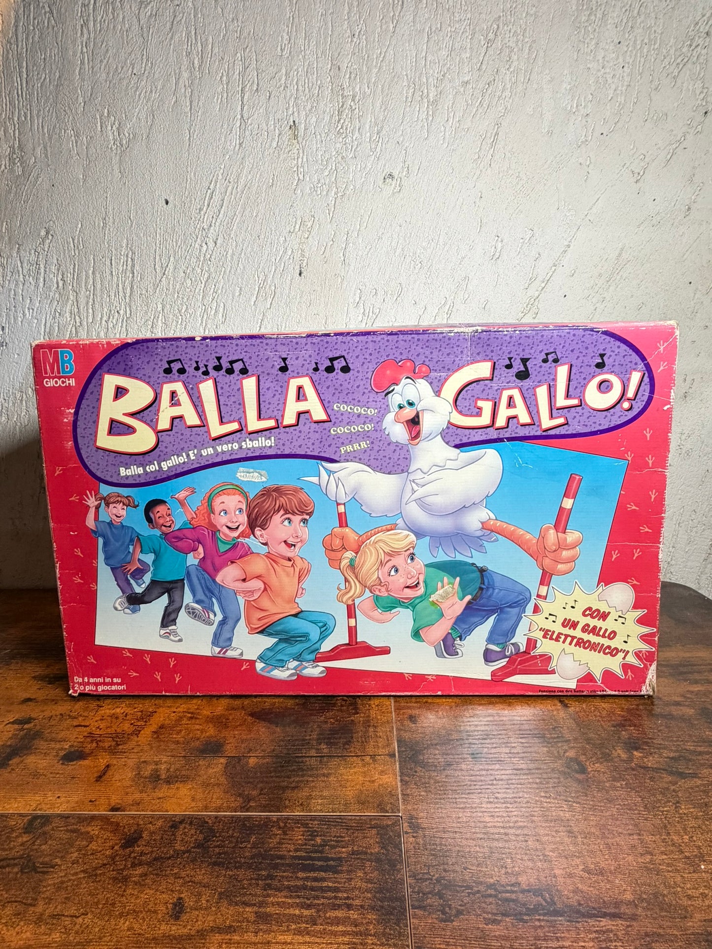 BALLA GALLO MB GIOCHI GIOCO DA TAVOLO 1995 ANNI 90 NEW VINTAGE