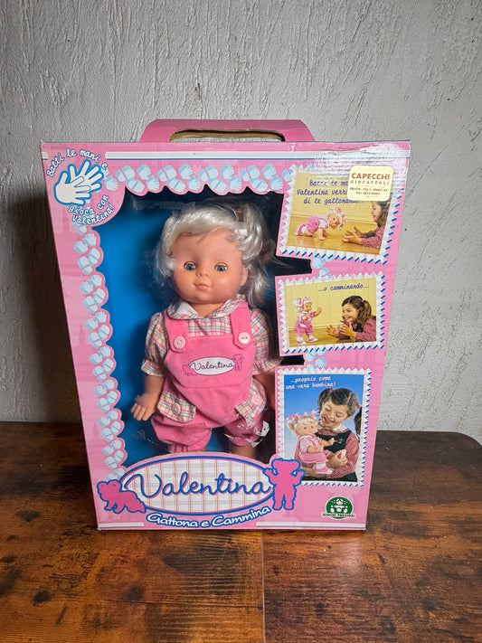 VALENTINA BAMBOLA Gattona e Cammina Original Doll Giochi Preziosi New