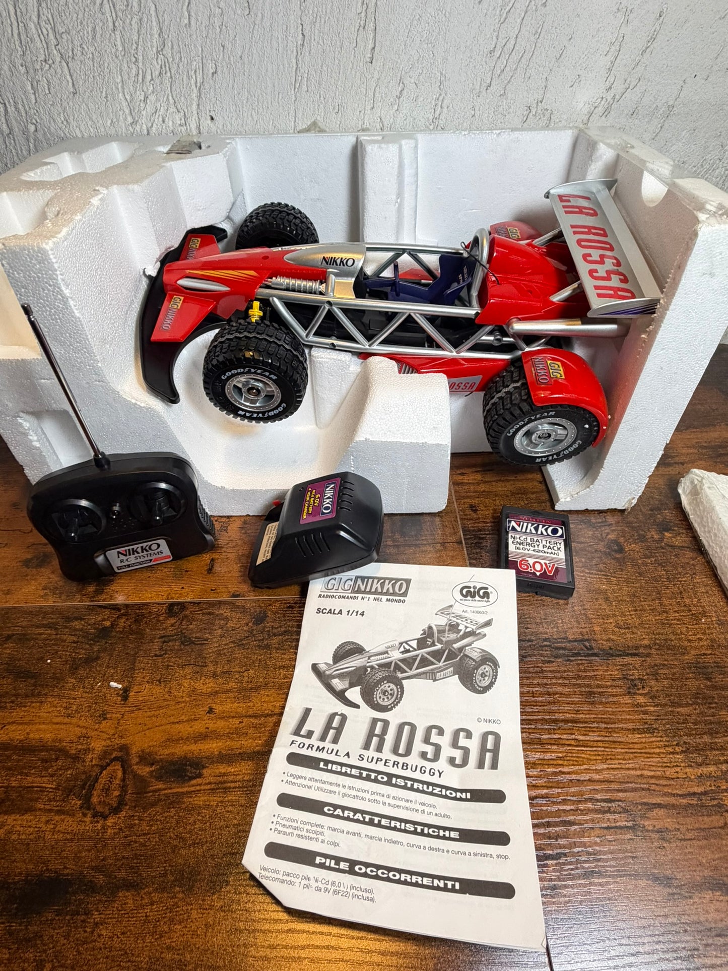 LA ROSSA GIG NIKKO FORMULA SUPERBUGGY ROSSA RC RADIOCOMANDI Non funziona corret