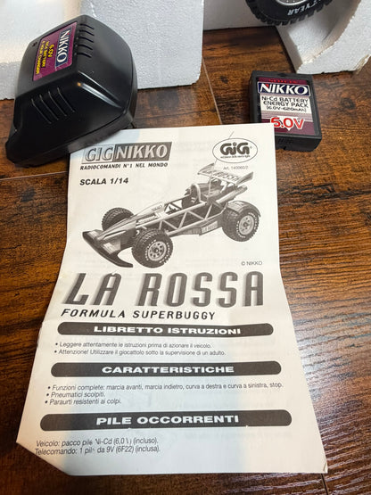 LA ROSSA GIG NIKKO FORMULA SUPERBUGGY ROSSA RC RADIOCOMANDI Non funziona corret