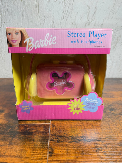 Barbie Stereo Player With Eardphones Vintage 2001 Musicassette