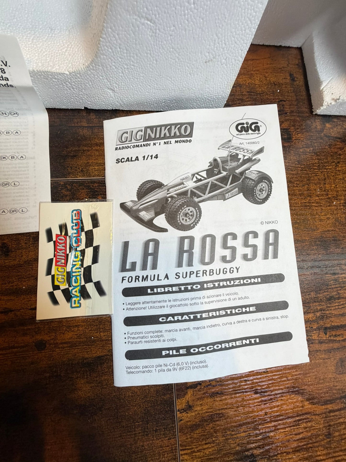LA ROSSA GIG NIKKO FORMULA SUPERBUGGY ROSSA RC RADIOCOMANDI funzionante