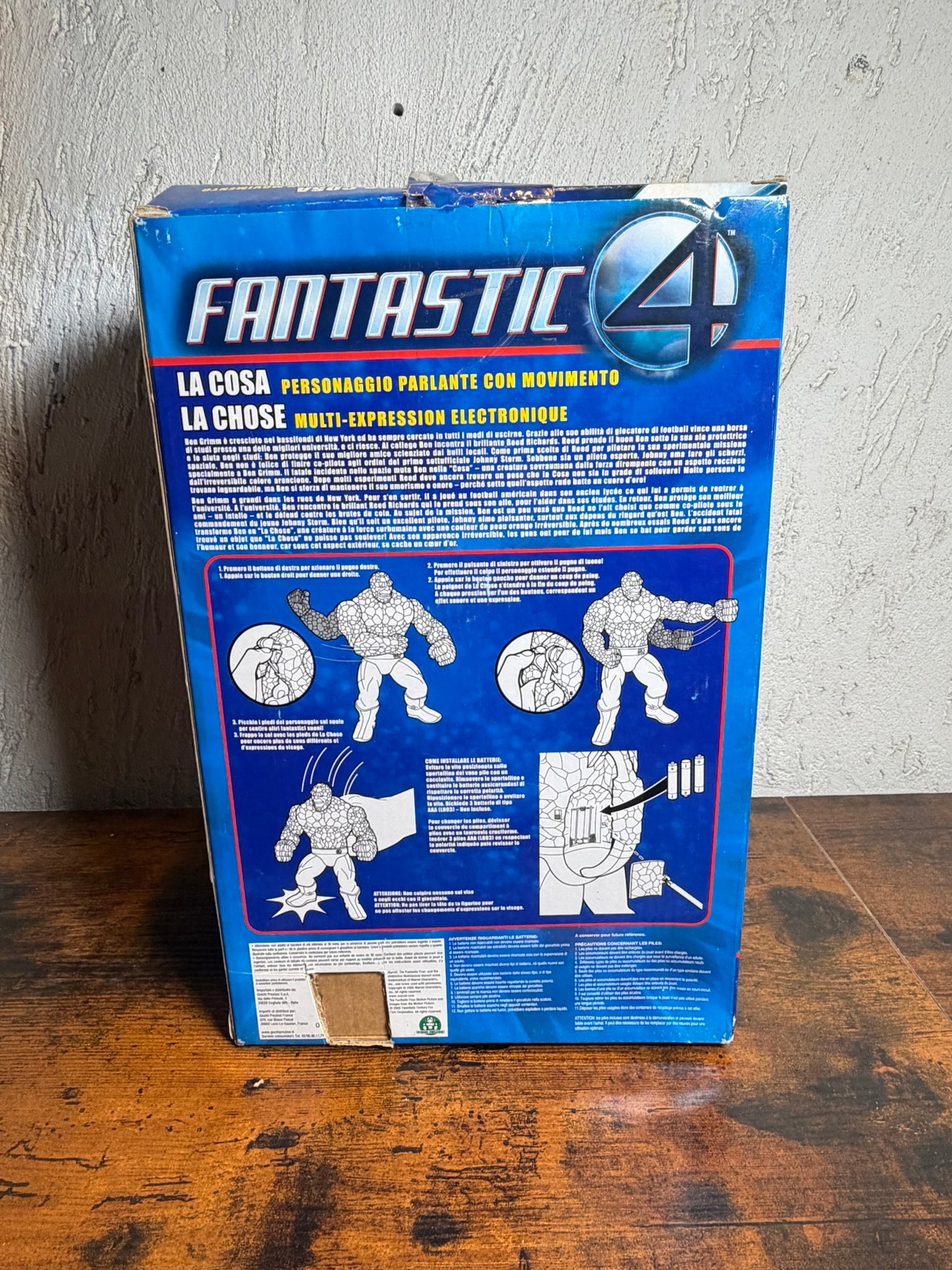 la cosa fantastici 4 giochi preziosi parlante (rotto)