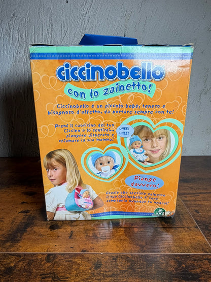Cicciobello ciccinobello con zainetto bambolotto nuovo scatola rovinato