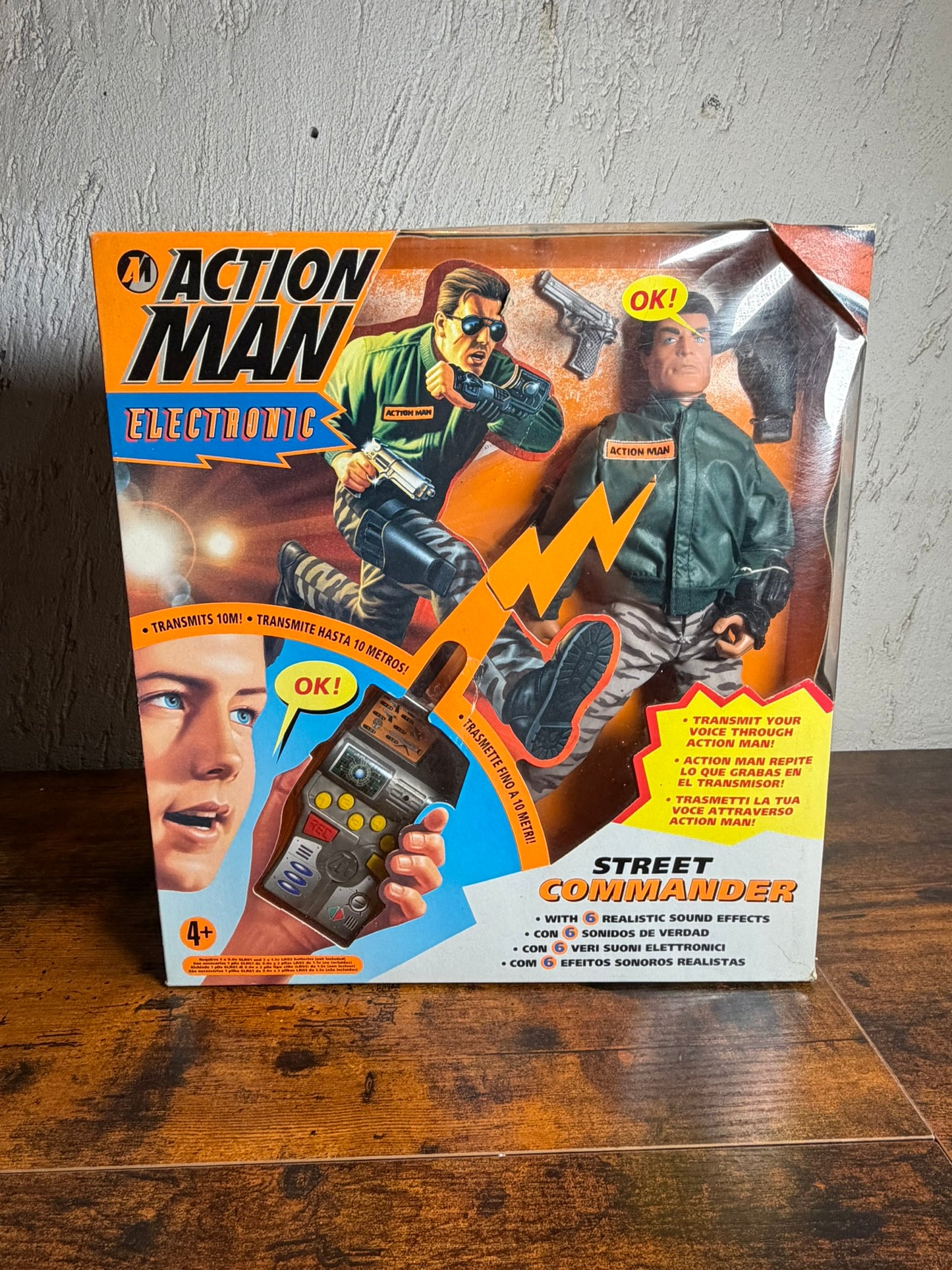 Hasbro Action Man STREET COMMANDER ELECTRONIC TRANMIT VOICE 90'S