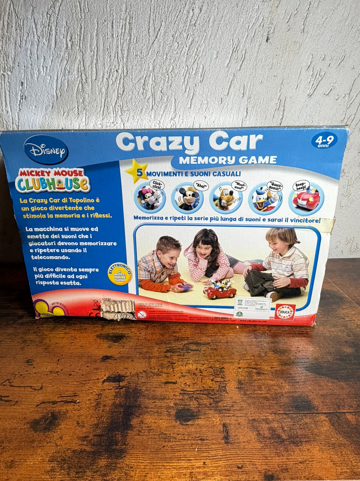 AUTO DI TOPOLINO - DISNEY CRAZY CAR MEMORY GAME - EDUCA 13720