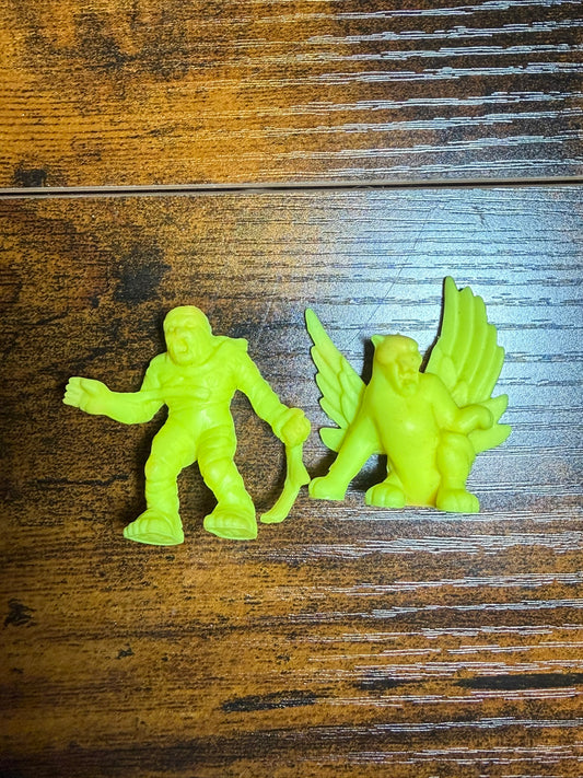 Monster in my Pocket Serie 1 Neon Yellow Giallo Mummy - winged panther