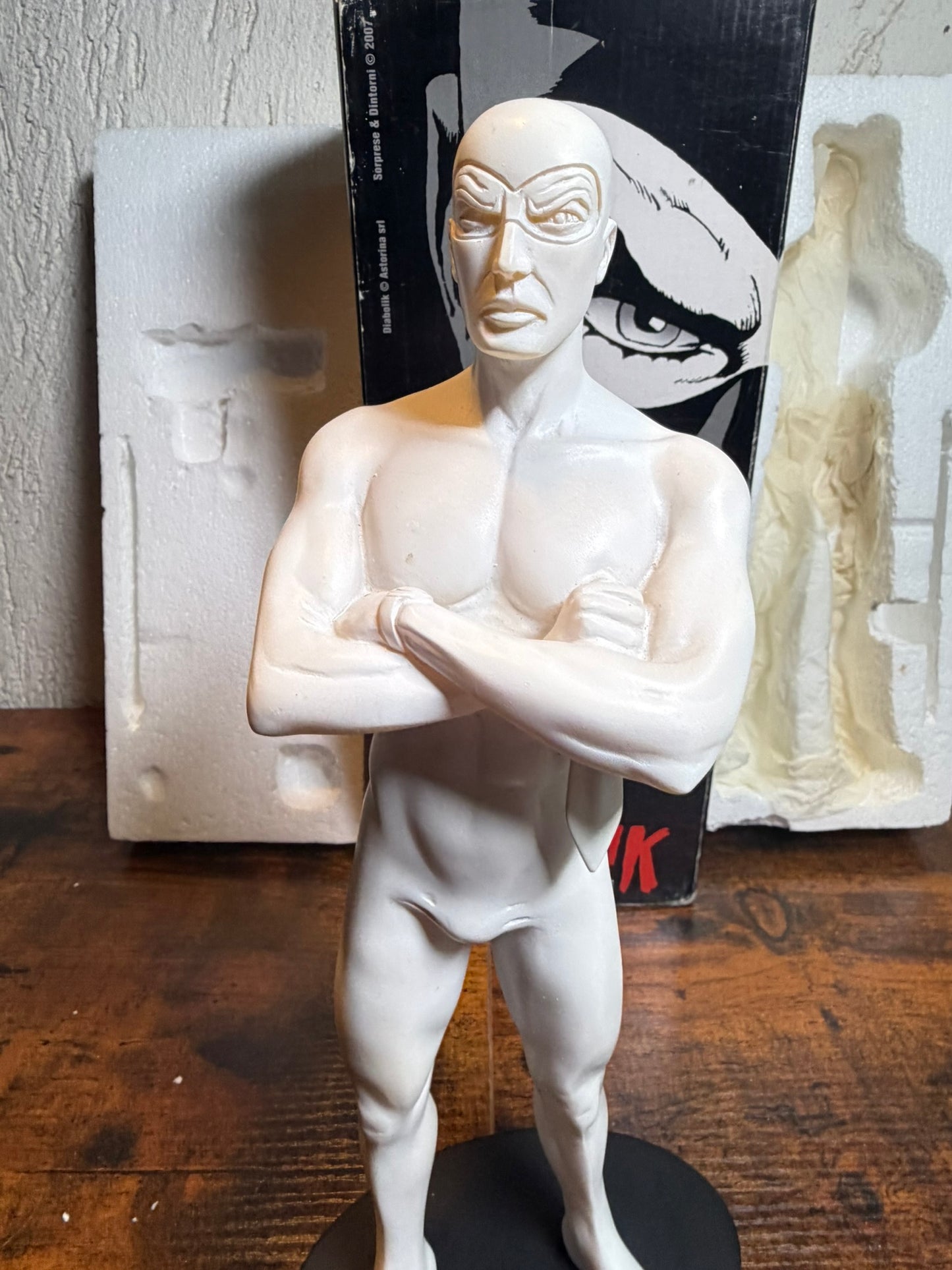FANTASTICA figure statua DI ' DIABOLIK ( ' PATTO COL DIAVOLO ' ) Bianca ed lim