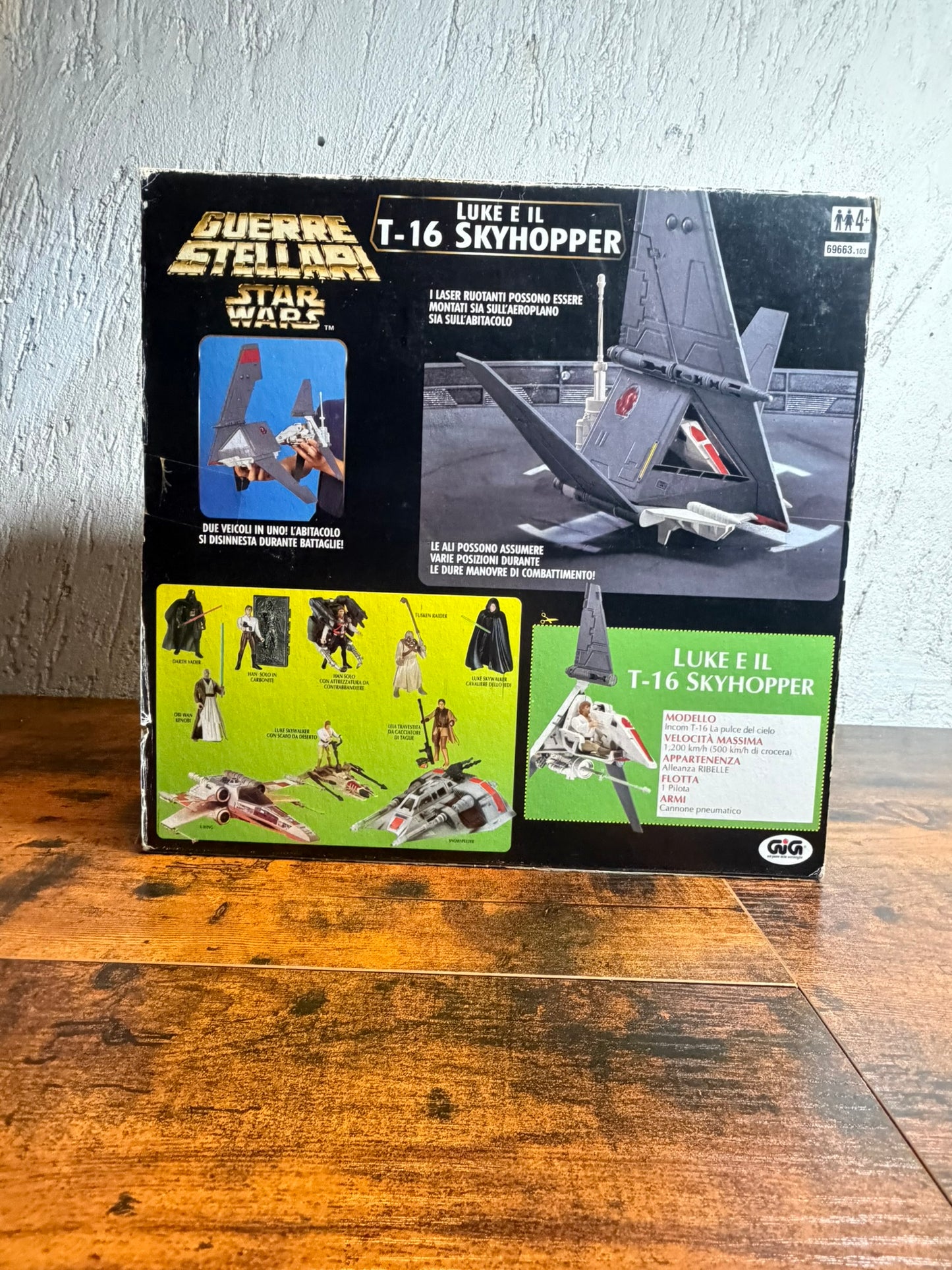 GUERRE STELLARI, STAR WARS, LUKE E IL T-16 SKYHOPPER, KENNER