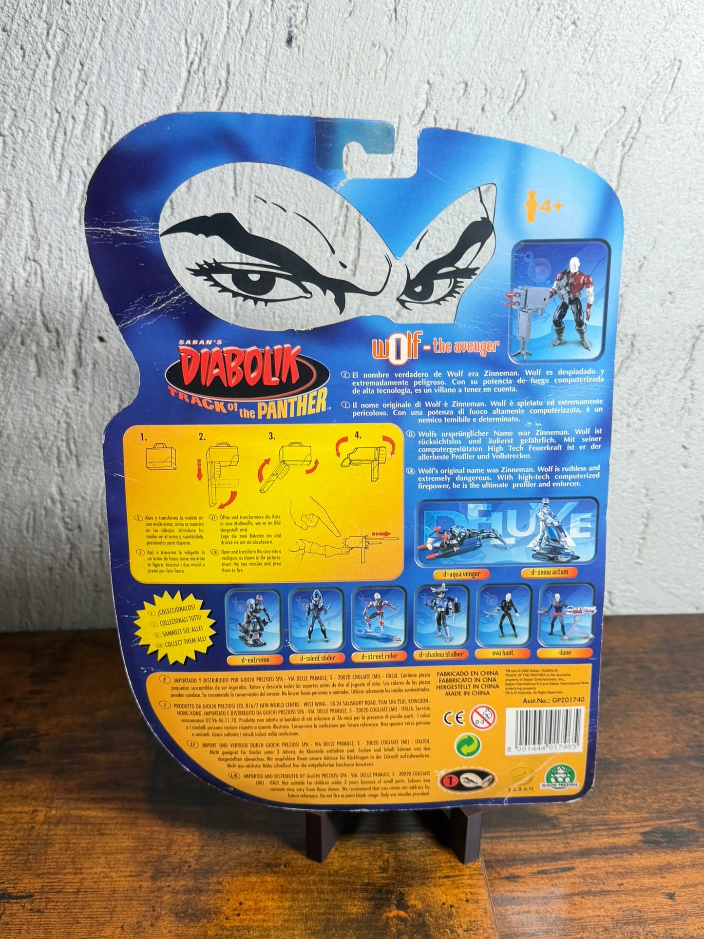 diabolik wolf of the avenger giochi preziosi