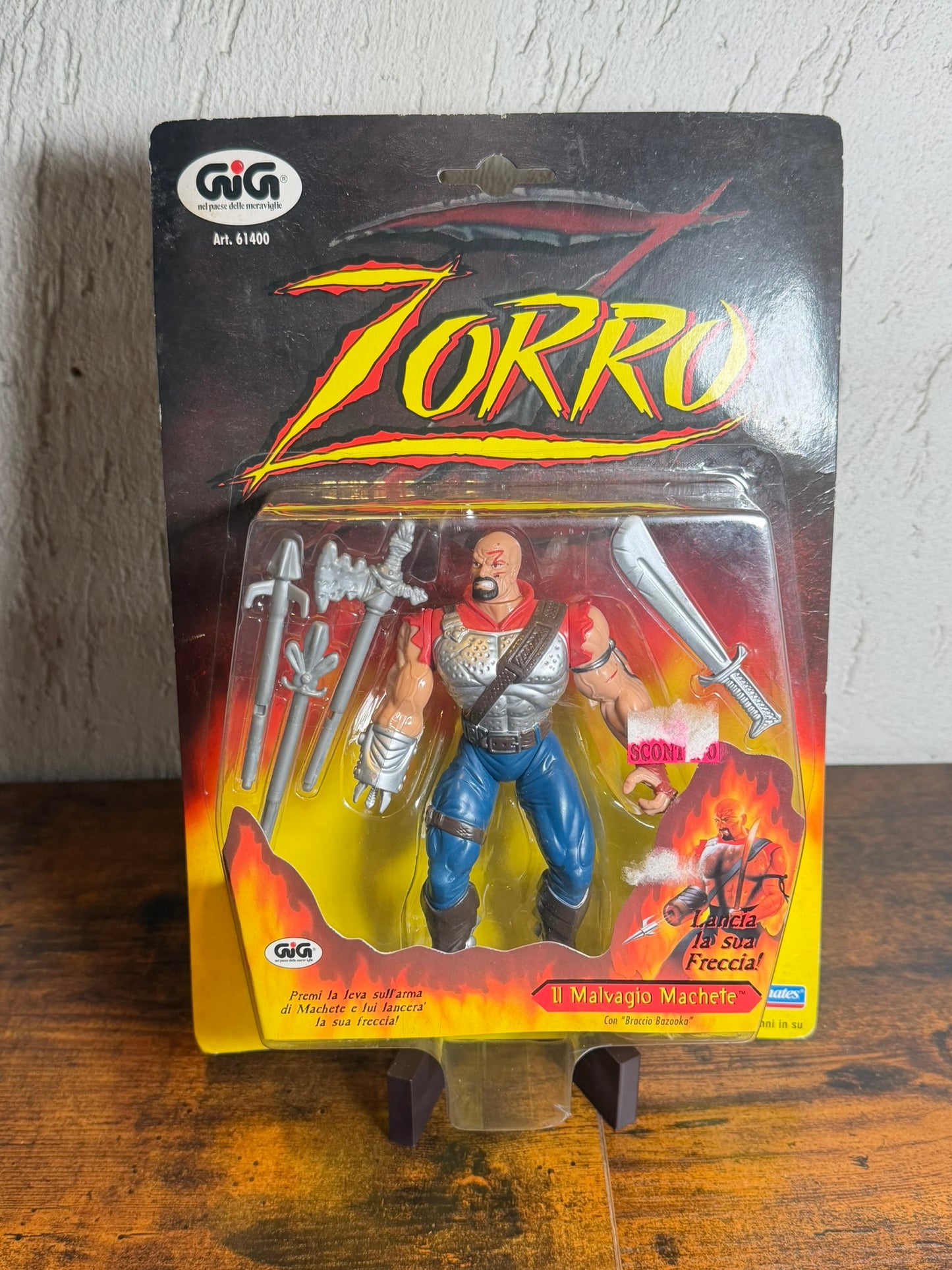 Zorro Action Figure Playmates 1997 Il Malvagio Machete