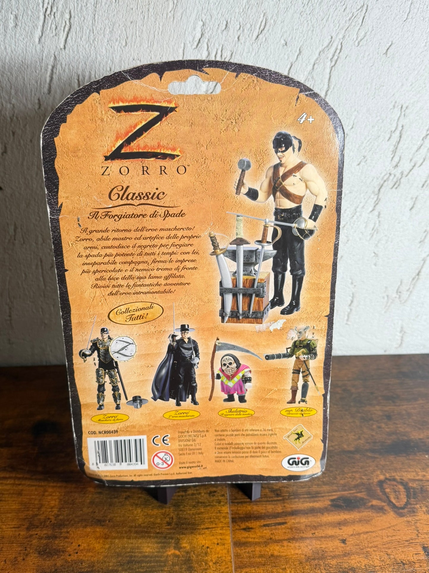 Zorro Il Forgiatore di Spade GIG Playset 2005 Nuovo MISB