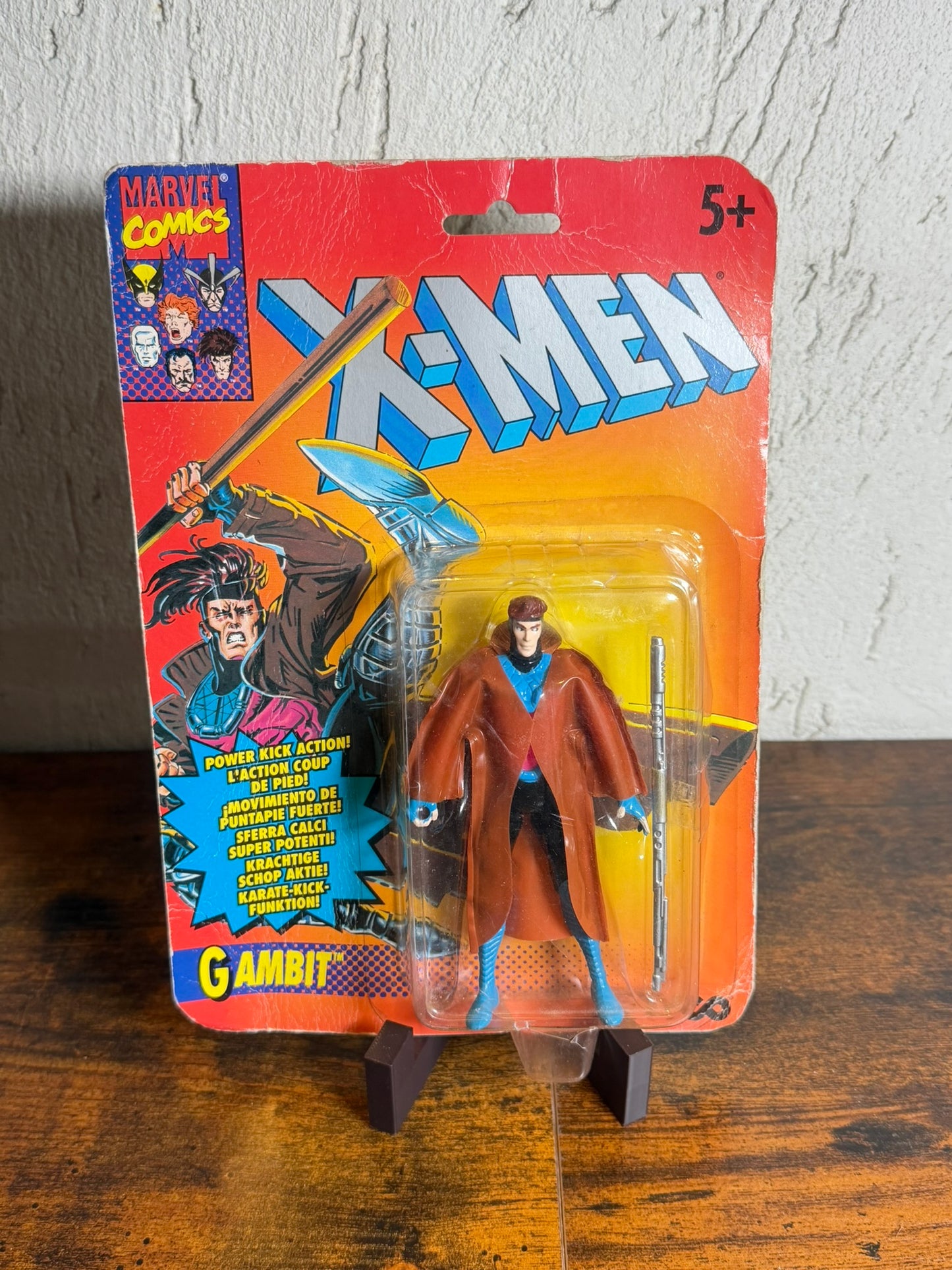 Modellino vintage Gambit X-Men Tyco - sigillato