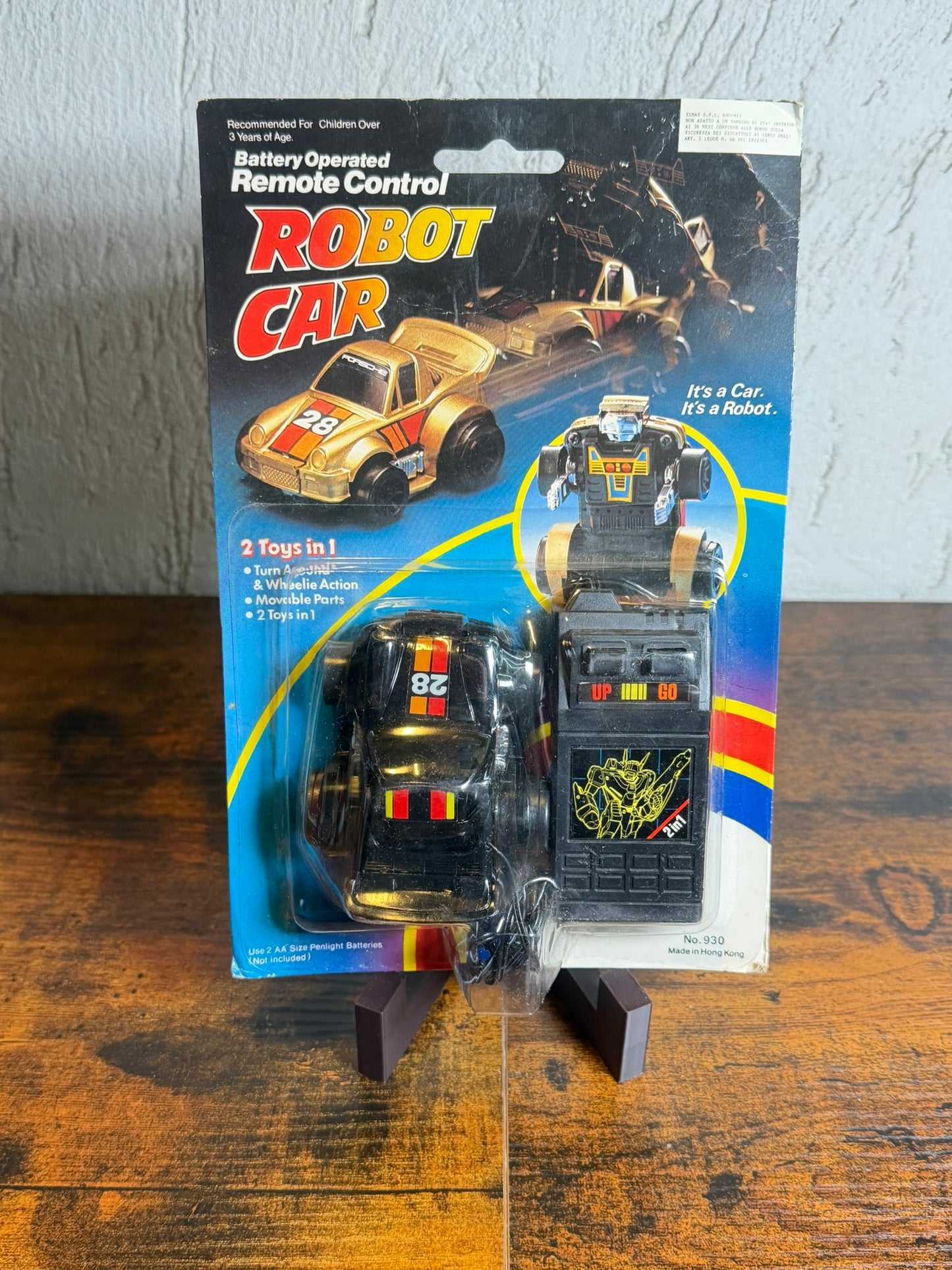 robot car made in hong kong no 930 nera 2 Toys in 1