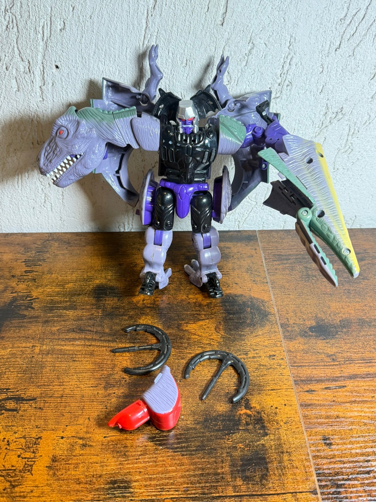 robot transformers beast wars predacon megatron t-rex kenner 1996 complet