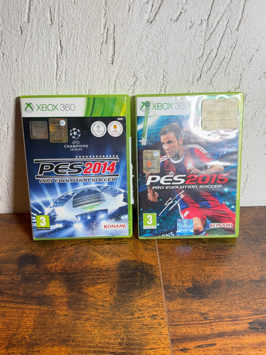 pes 2014 e pes 2015 xbox 360 (no libretti)