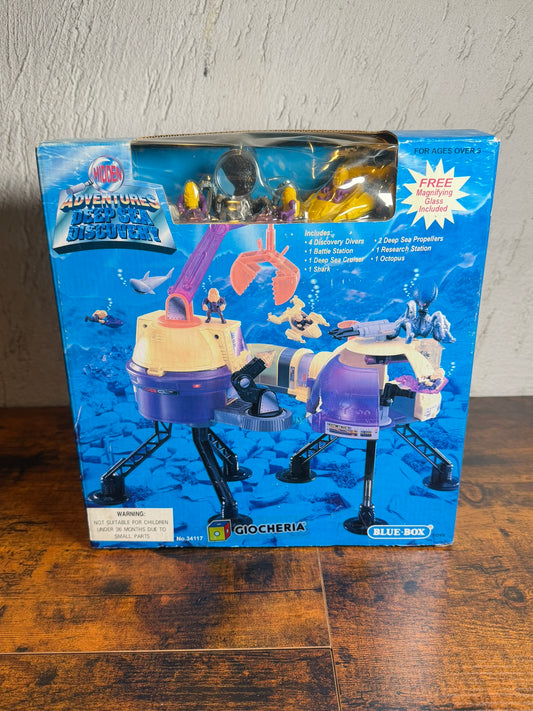 Vintage Blue Box Avventure Nascoste Discovery Deep Sea Play Set Sigillato