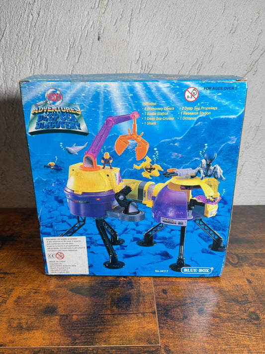 Vintage Blue Box Avventure Nascoste Discovery Deep Sea Play Set Sigillato