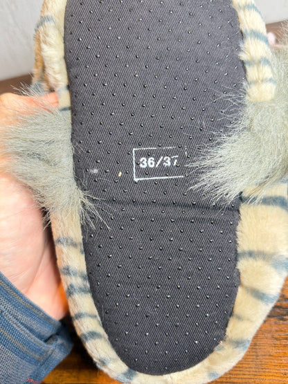 Pantofole Furby tigrate rare vintage da collezione mai usate (36/37)