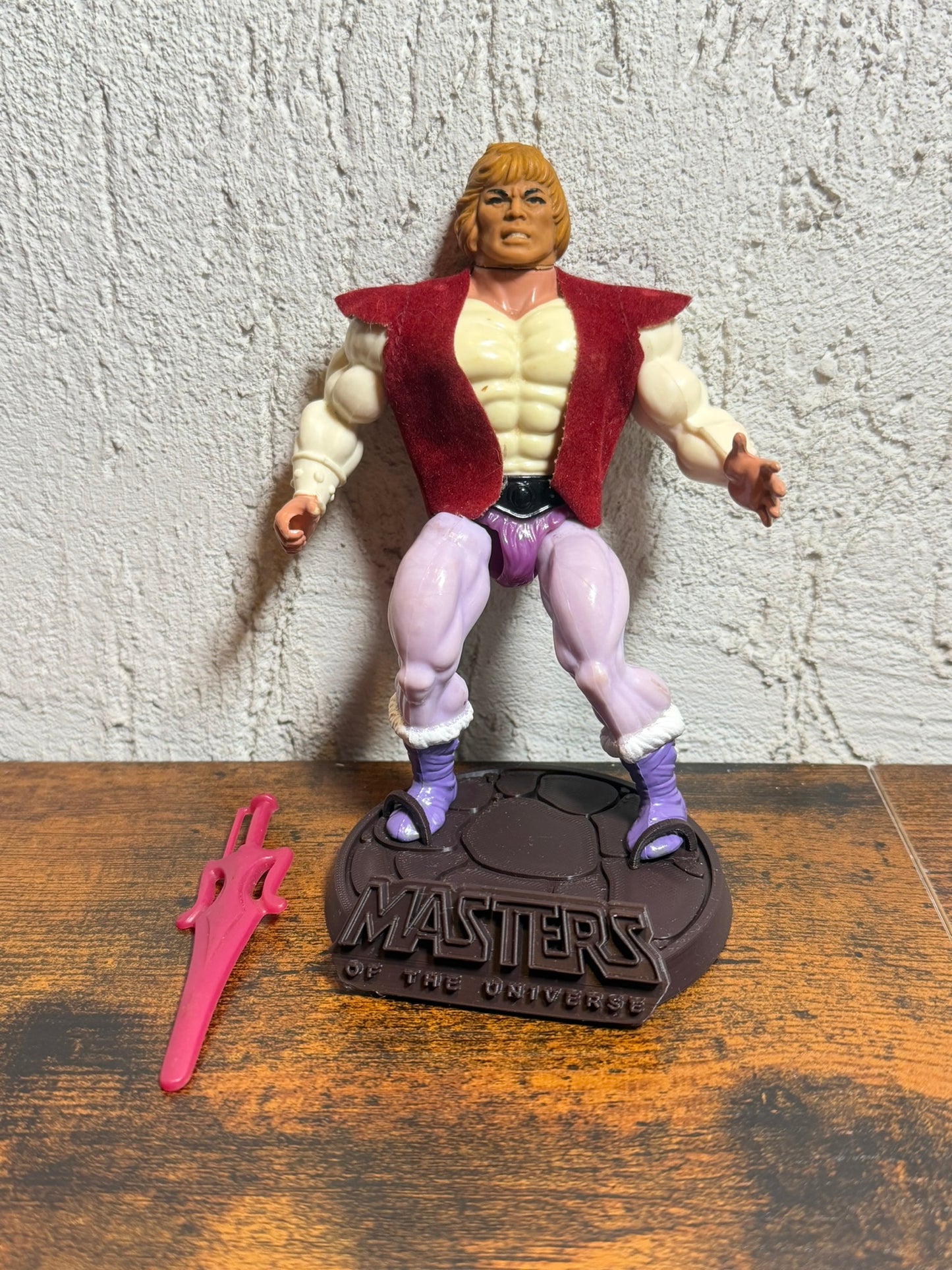PRINCE ADAM MASTERS OF THE UNIVERSE MOTU MATTEL MALAYSIA 1981 (base non inclusa)