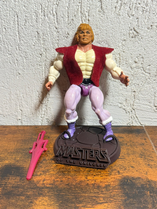 PRINCE ADAM MASTERS OF THE UNIVERSE MOTU MATTEL MALAYSIA 1981 (base non inclusa)