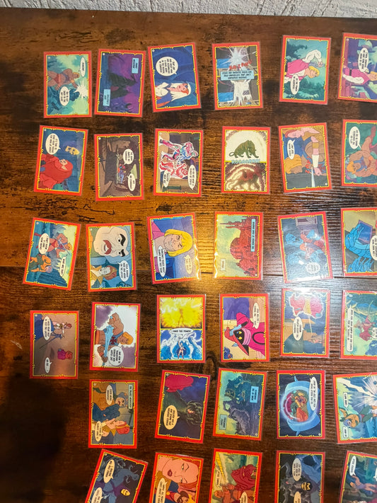 cartes Master of the universe années '80 (46 pièces)