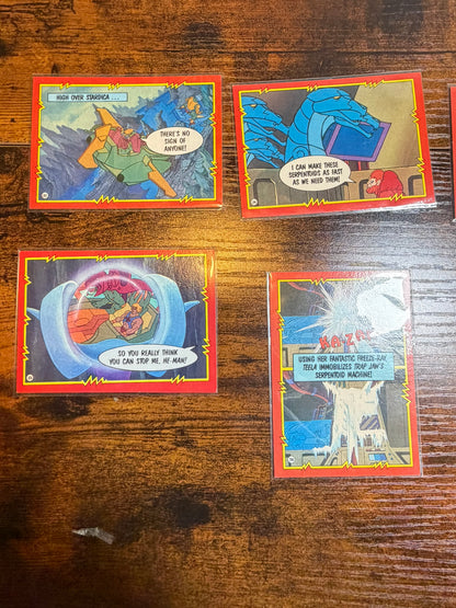 carte Master of the universe anni '80 (6 pezzi)