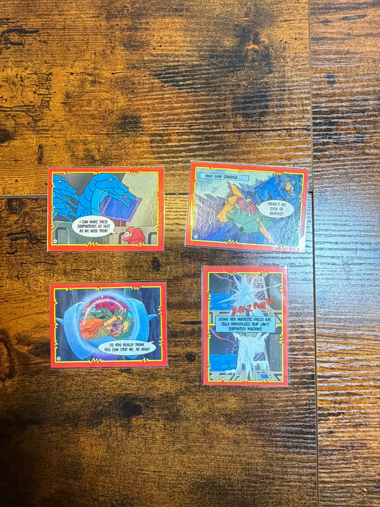 carte Master of the universe anni '80 (4 pezzi)