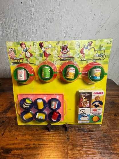 Giocattoli cucina anni 70/80 made in italy vassoio rosa