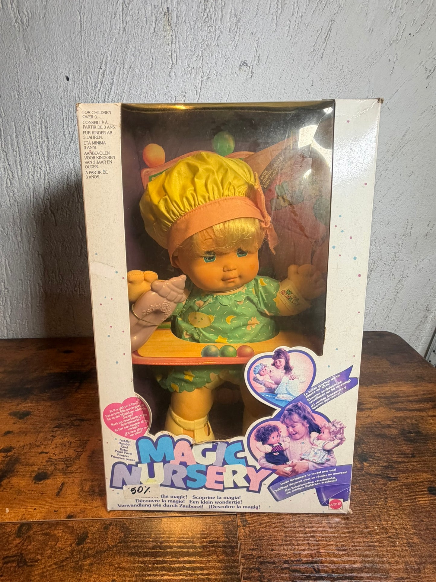 Mattel Toddler Magic Nursery Doll With Box. Is it a boy or a girl? 1990