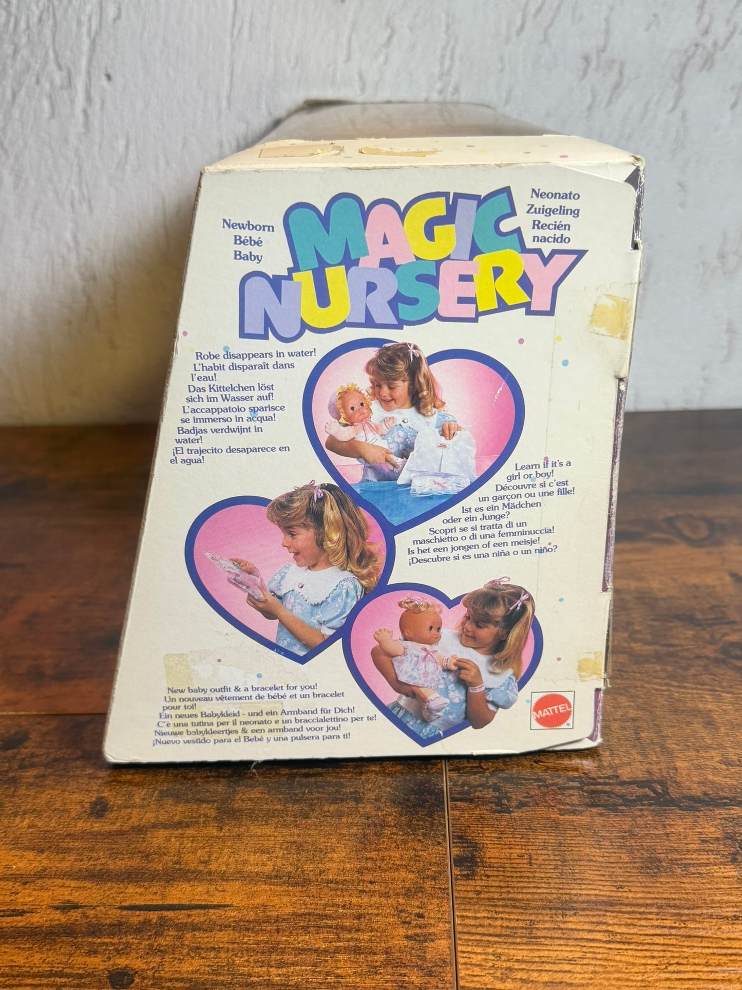 Bambola Mattel Magic Nursery Doll 1990 Nos MAI GIOCATA