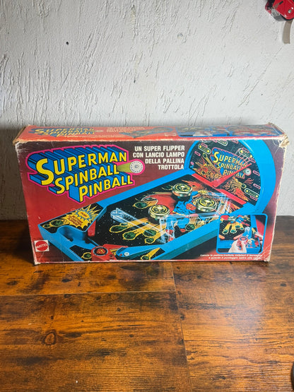 Pinball Mattel Superman Spinball 1978 con scatola (rotto)