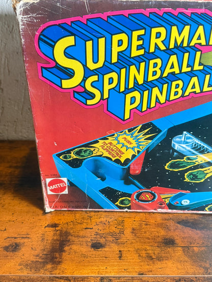 Pinball Mattel Superman Spinball 1978 con scatola (rotto)