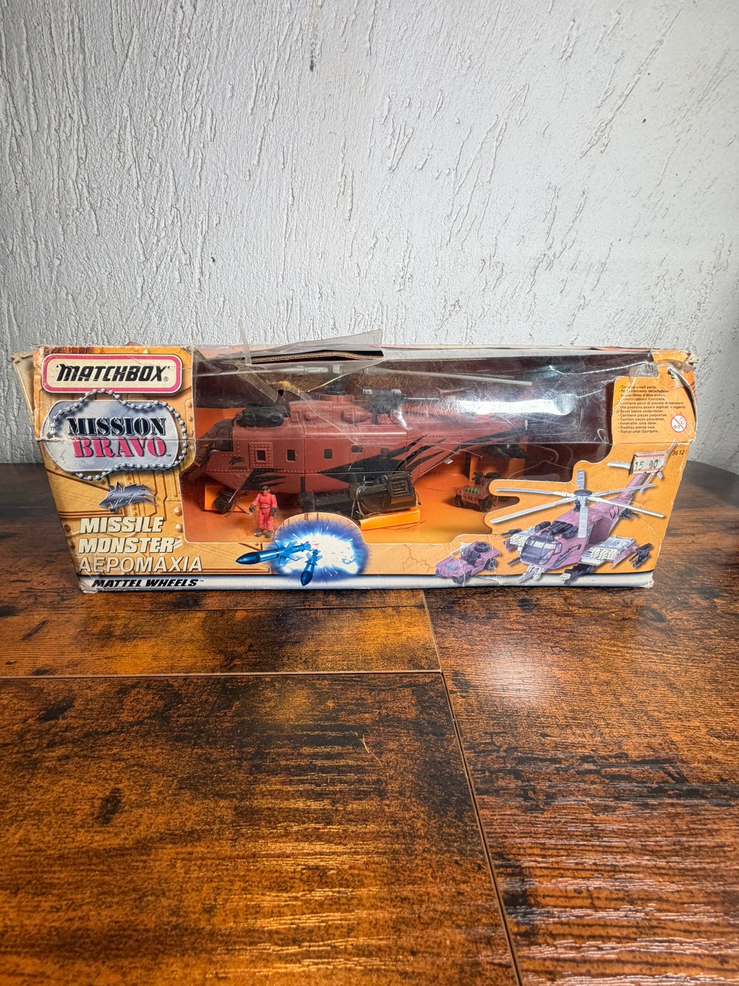 Modellino Matchbox Mission Bravo Missile Monster Elicottero