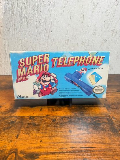 Nintendo Of America Super Mario Bros 1990 telefono blu Master vintage