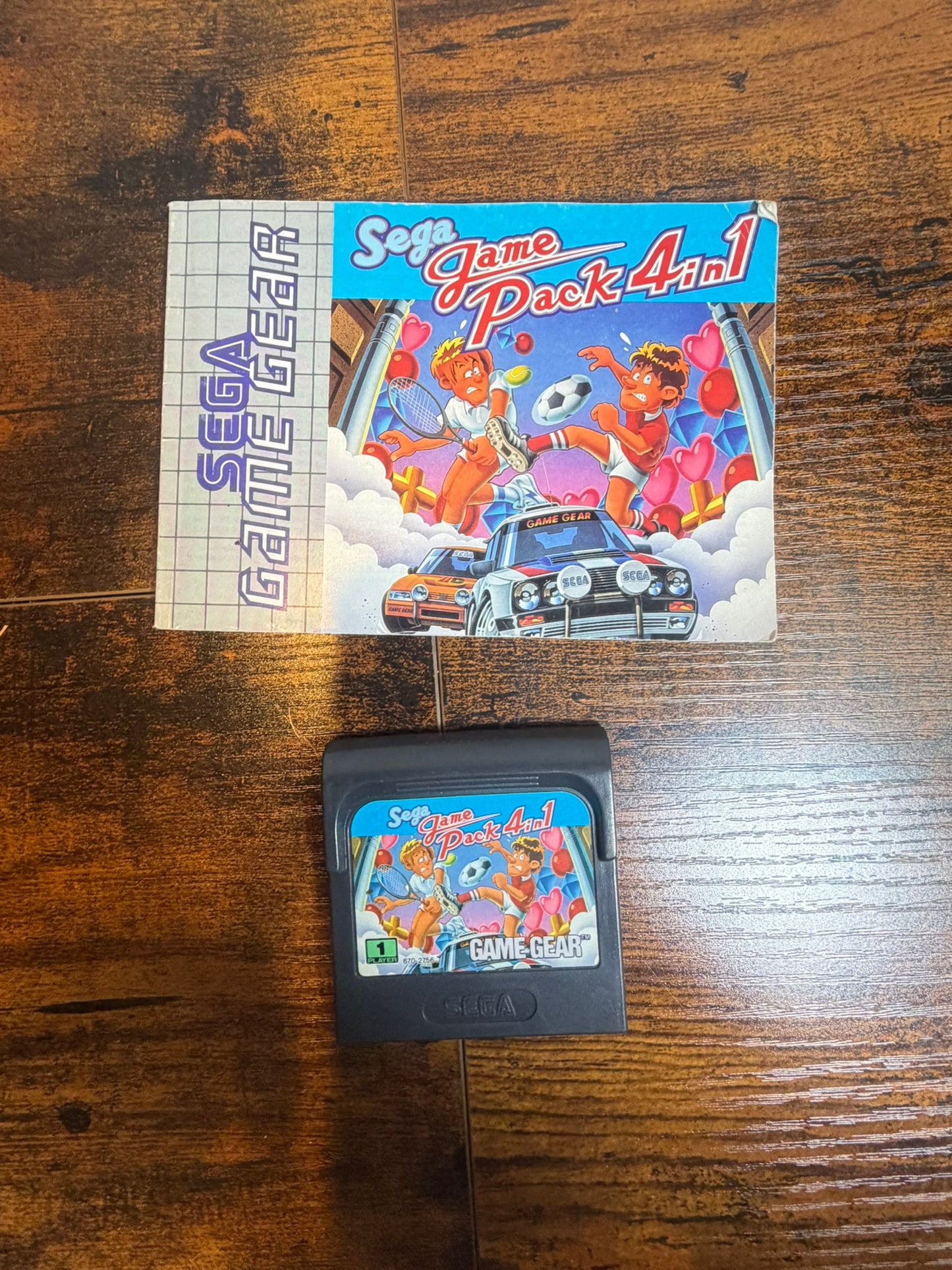 SEGA GAME GEAR SEGA GAME PACK 4 IN 1 con libretto