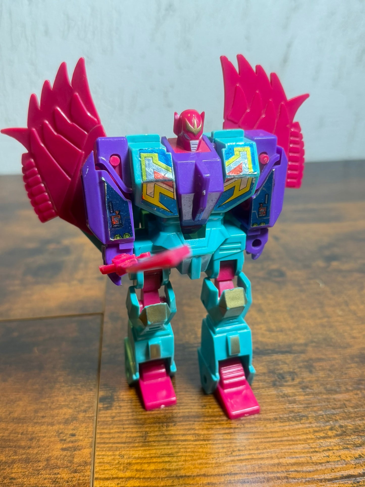 ROBO TRON 1992 Transformers knock off bootleg toy CIAN PURPLE RED color spada
